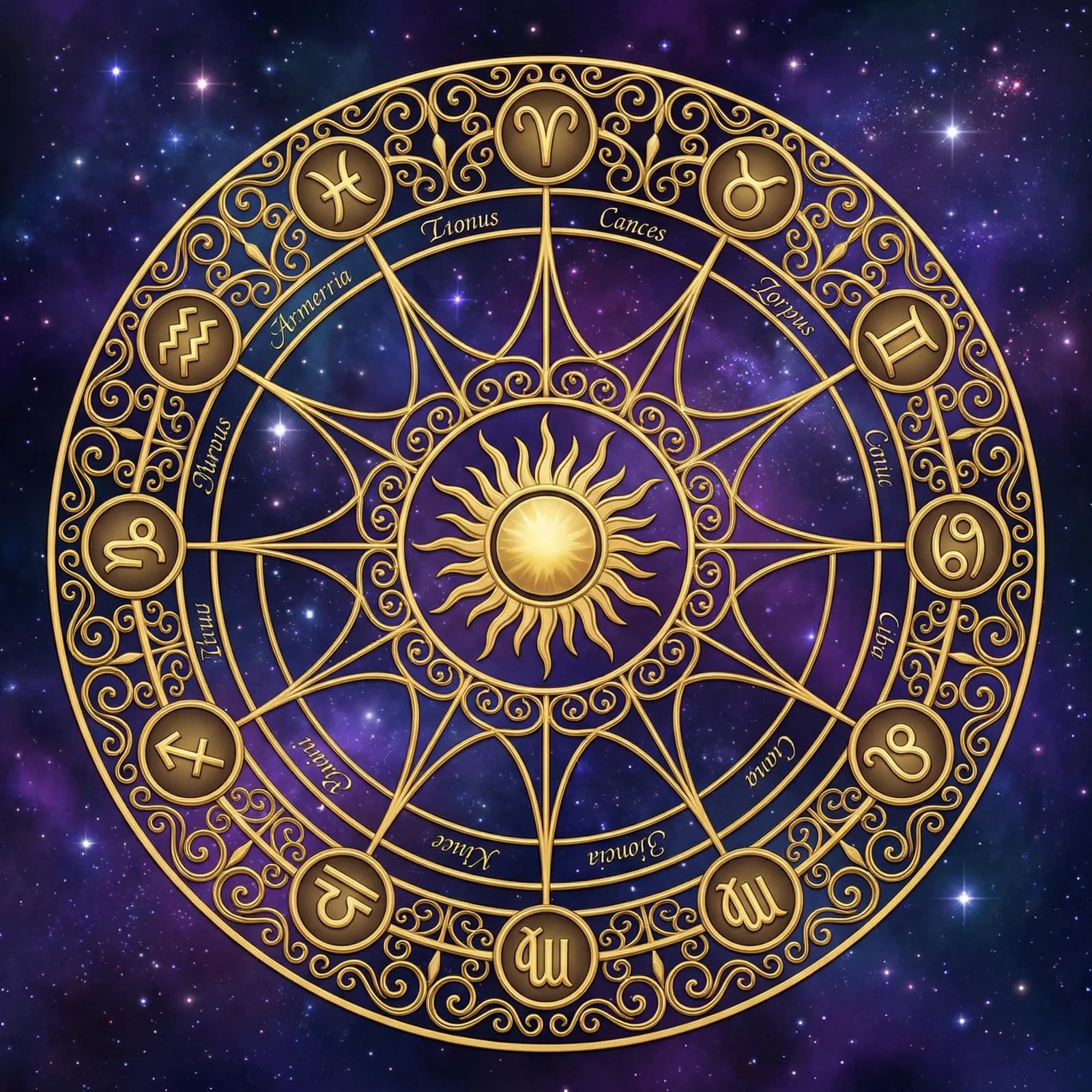 十二宫彩运指数轮盘 - 星象彩运占星馆 - 多宝彩票